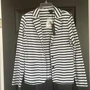 NWT Tahari Navy and white striped blazer